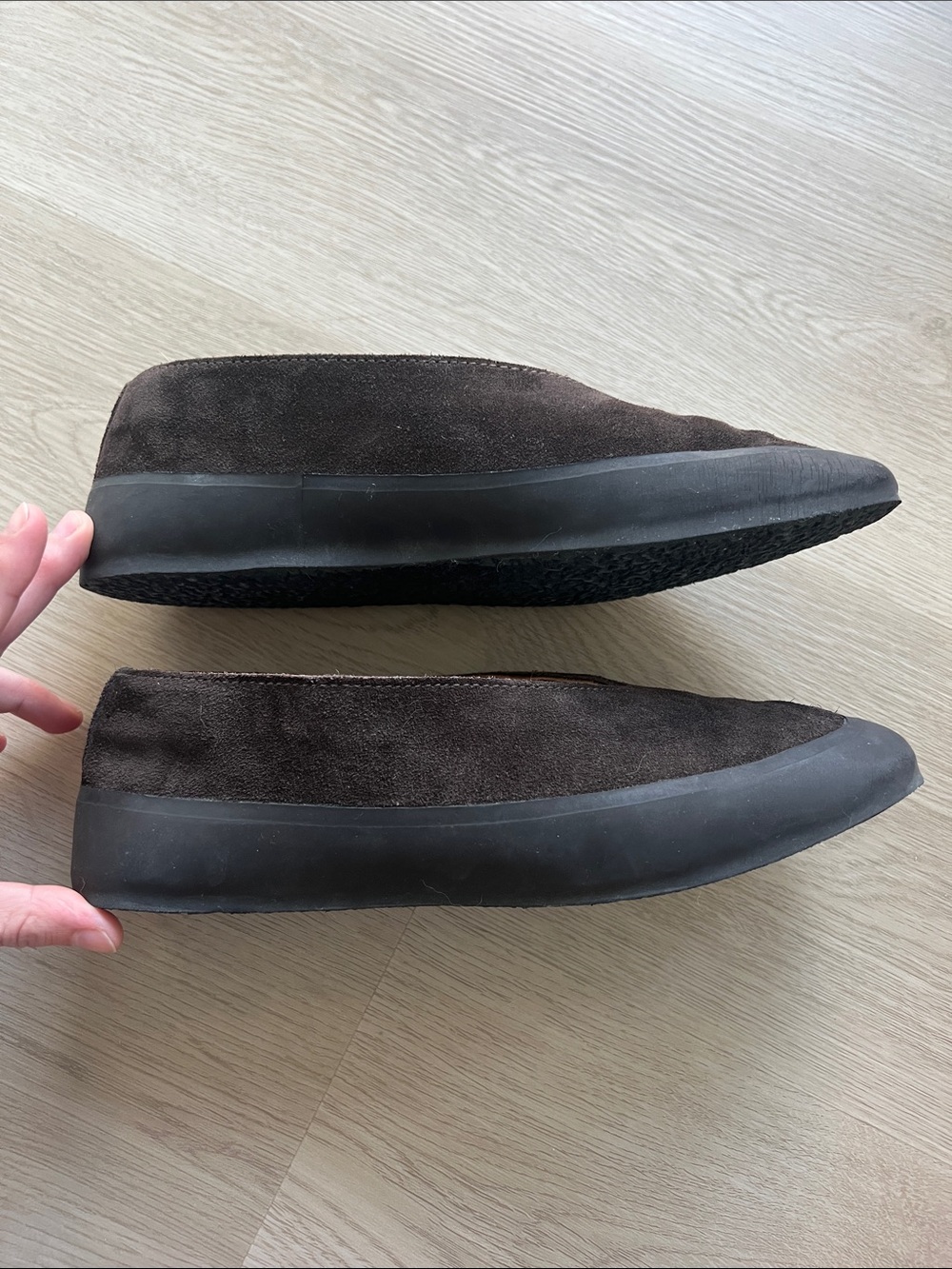 Le Monde Beryl Apres Ski Shearling Lined Suede Ballet Flats, size 38 - Picture 6 of 9